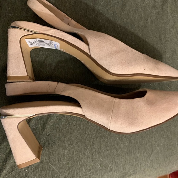 Nude small block heel shoes winter summer shoes - Picture 5 of 6